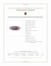 11.05 Ct. Purple Sapphire Crystal from Ceylon (Sri Lanka) Scan Report
