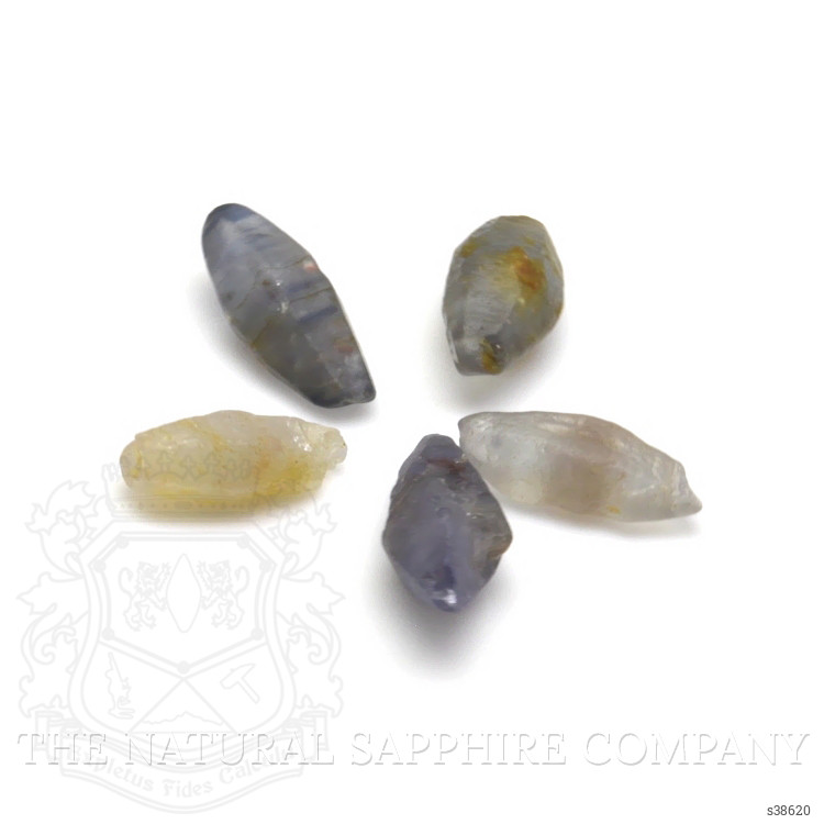38.91 Ct. Multi Color Sapphire Crystal from Ceylon (Sri Lanka)