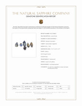 17.82 Ct. Blue Sapphire Crystal from Ceylon (Sri Lanka) Scan Report