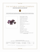 31.16 Ct. Purple Sapphire Crystal from Ceylon (Sri Lanka) Scan Report