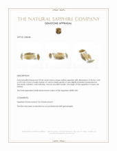 29.43 Ct. Yellow Sapphire Crystal from Ceylon (Sri Lanka) Appraisal