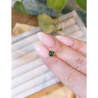 1.06 Ct. Bluish Green Sapphire from Madagascar Life Style