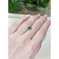 1.61 Ct. Yellowish Green Sapphire from Madagascar Life Style