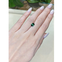 1.52 Ct. Bluish Green Sapphire from Madagascar Life Style