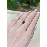 1.24 Ct. Green Sapphire from Madagascar Life Style