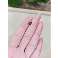1.24 Ct. Green Sapphire from Madagascar Life Style
