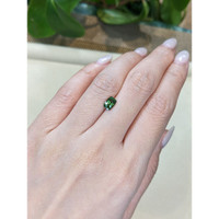 1.24 Ct. Green Sapphire from Madagascar Life Style
