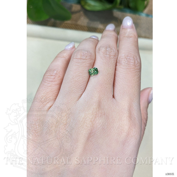 1.04 Ct. Yellowish Green Sapphire from Madagascar