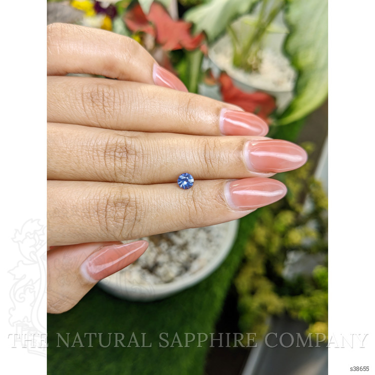 0.57 Ct. Blue Sapphire from Ceylon (Sri Lanka)