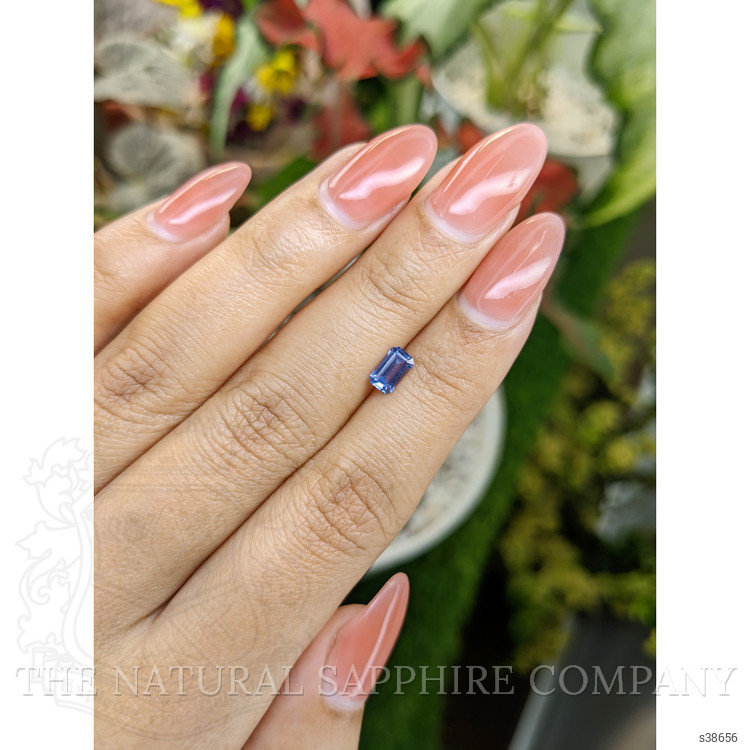 0.66 Ct. Blue Sapphire from Ceylon (Sri Lanka)
