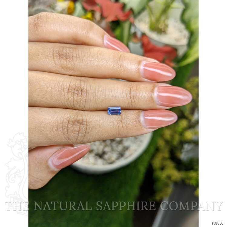 0.66 Ct. Blue Sapphire from Ceylon (Sri Lanka)