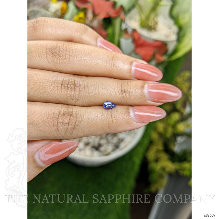 0.61 Ct. Blue Sapphire from Ceylon (Sri Lanka)