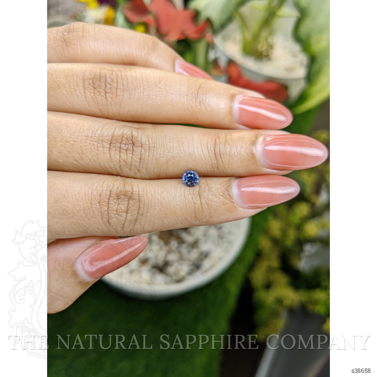 0.57 Ct. Blue Sapphire from Ceylon (Sri Lanka)