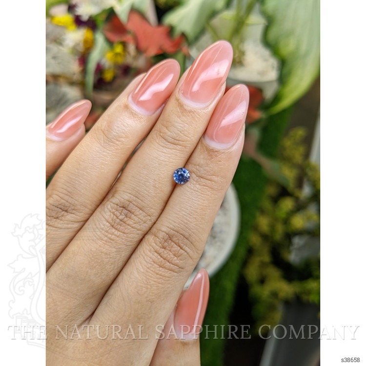 0.57 Ct. Blue Sapphire from Ceylon (Sri Lanka)