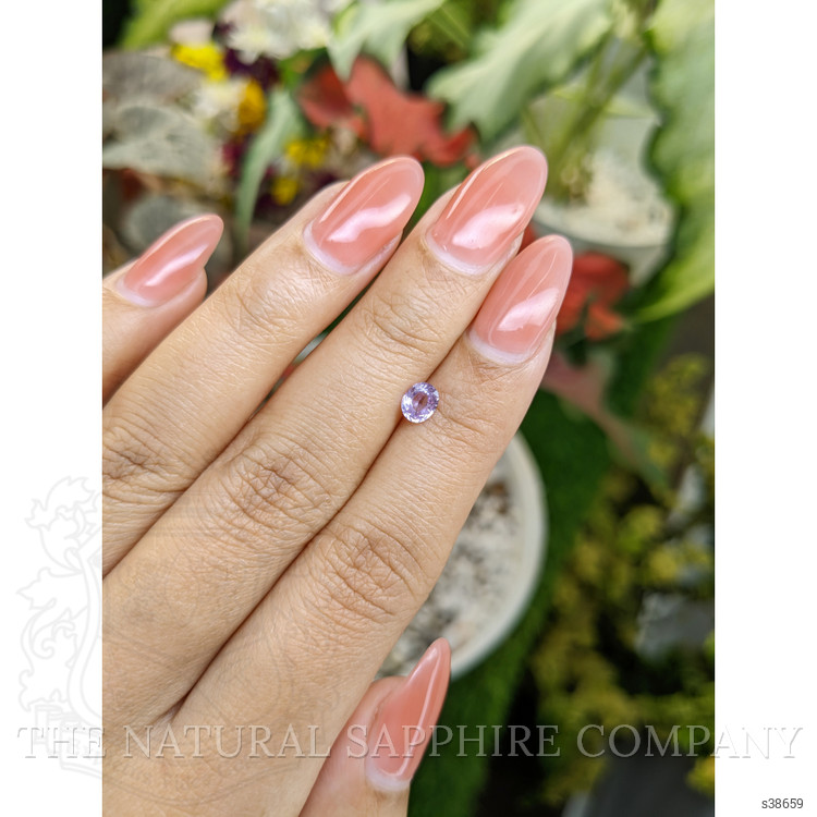 0.53 Ct. Pinkish Purple Sapphire from Ceylon (Sri Lanka)
