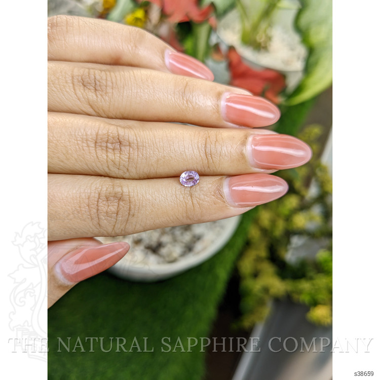 0.53 Ct. Pinkish Purple Sapphire from Ceylon (Sri Lanka)