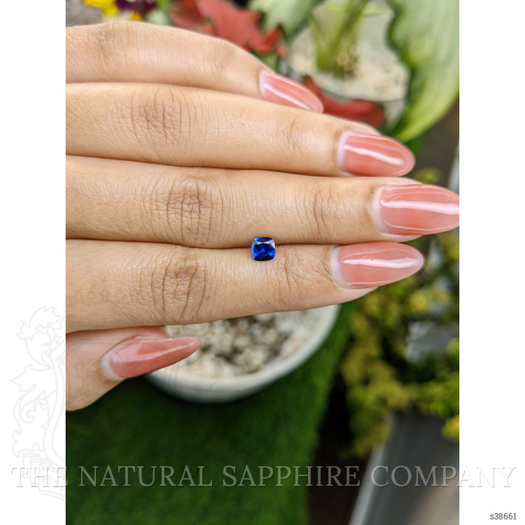 0.56 Ct. Blue Sapphire from Ceylon (Sri Lanka)