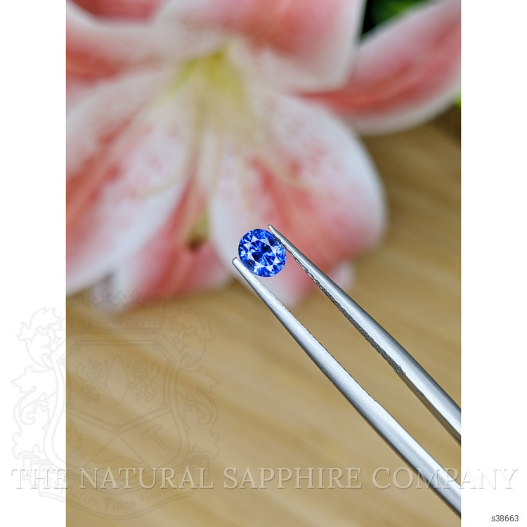 0.52 Ct. Blue Sapphire from Ceylon (Sri Lanka)