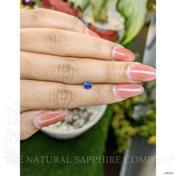 0.52 Ct. Blue Sapphire from Ceylon (Sri Lanka)