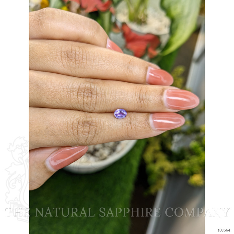 0.69 Ct. Pinkish Purple Sapphire from Madagascar