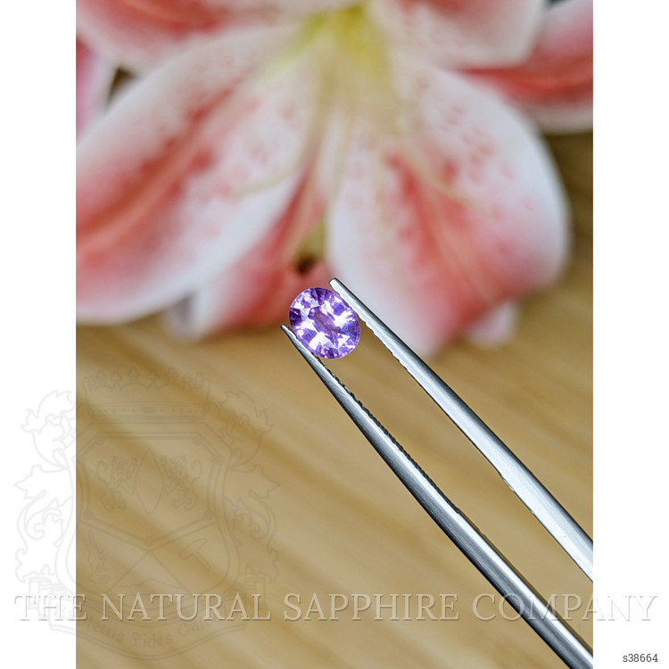 0.69 Ct. Pinkish Purple Sapphire from Madagascar