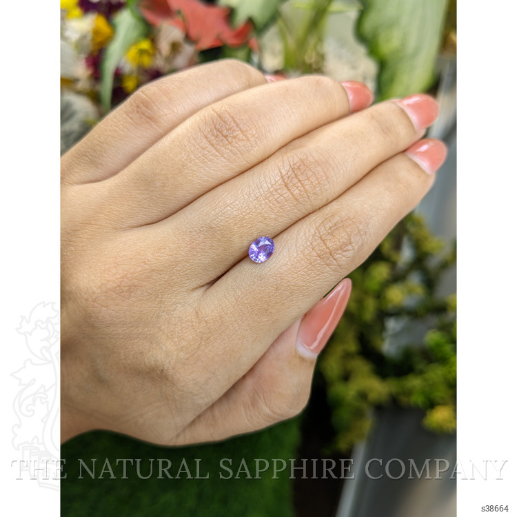 0.69 Ct. Pinkish Purple Sapphire from Madagascar