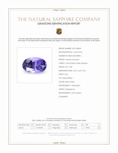 0.88 Ct. Bluish Purple Sapphire from Madagascar Scan Report