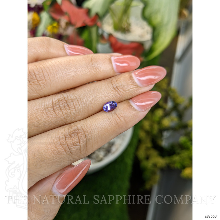 0.88 Ct. Bluish Purple Sapphire from Madagascar