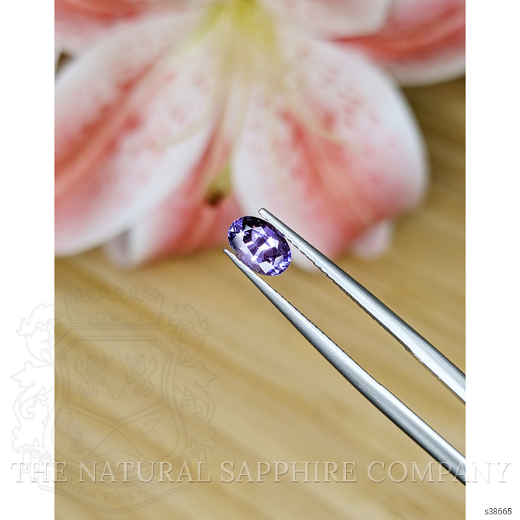 0.88 Ct. Bluish Purple Sapphire from Madagascar