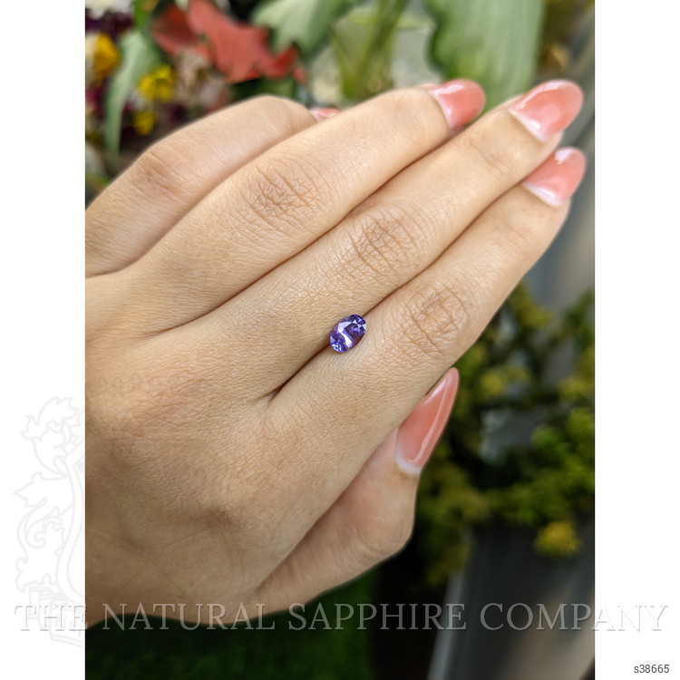 0.88 Ct. Bluish Purple Sapphire from Madagascar