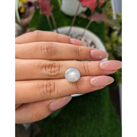 9.29 Ct. Bluish Grey Star Sapphire from Ceylon (Sri Lanka) Life Style