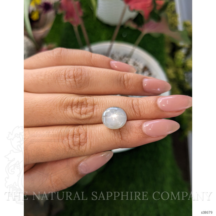 9.29 Ct. Bluish Grey Star Sapphire from Ceylon (Sri Lanka)