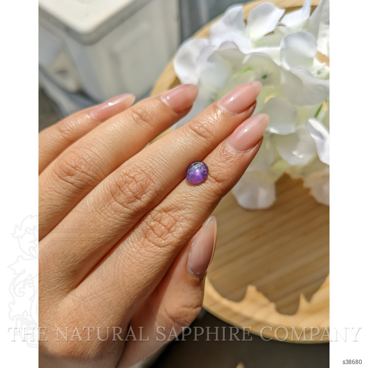 1.72 Ct. Purple Star Sapphire from Ceylon (Sri Lanka)