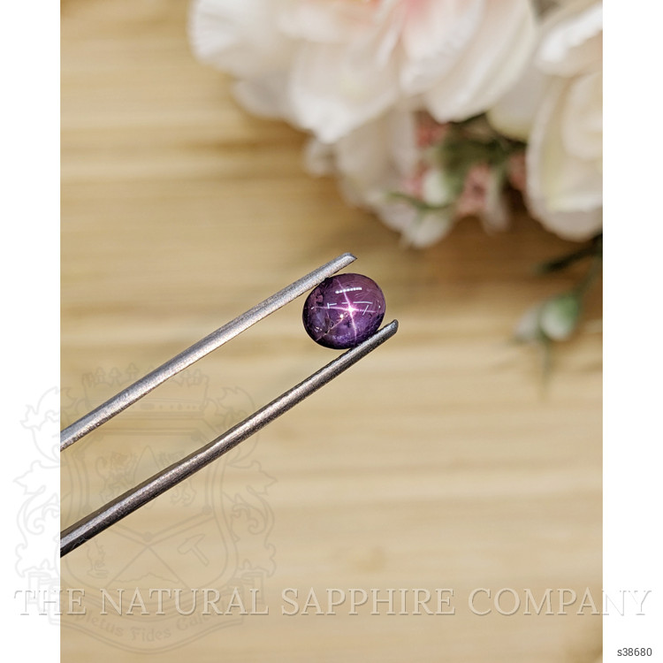 1.72 Ct. Purple Star Sapphire from Ceylon (Sri Lanka)