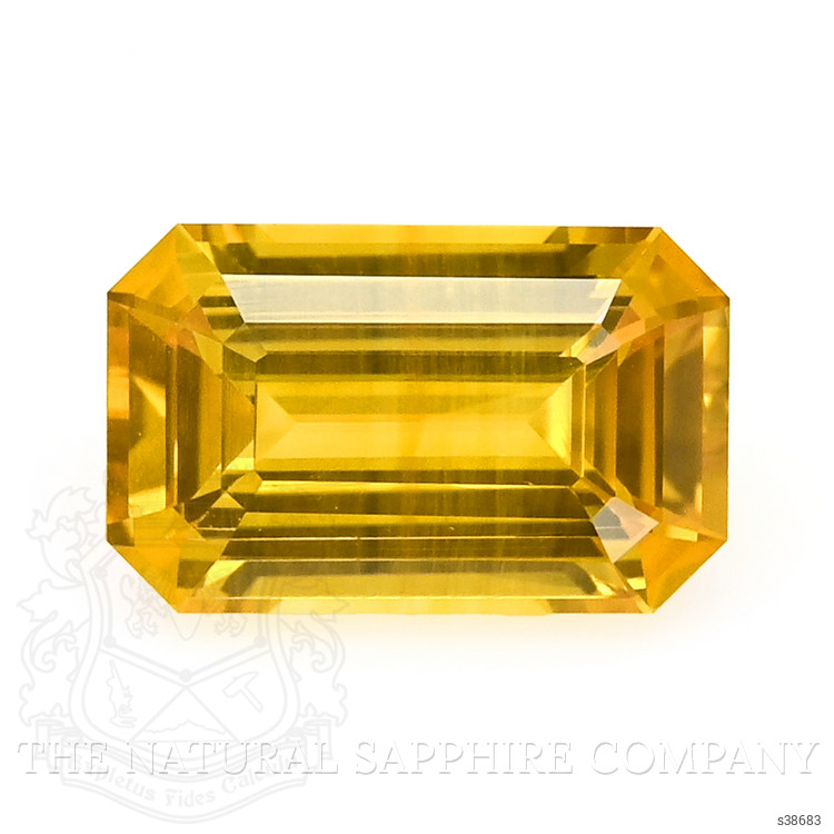 1.62 Ct. Orangish Yellow Sapphire from Ceylon (Sri Lanka)