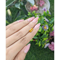 1.62 Ct. Orangish Yellow Sapphire from Ceylon (Sri Lanka) Life Style