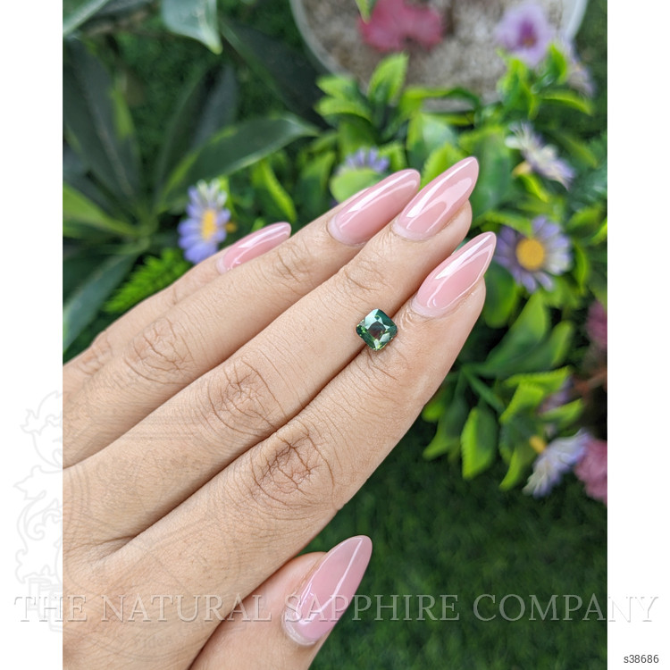 1.08 Ct. Bluish Green Sapphire from Madagascar