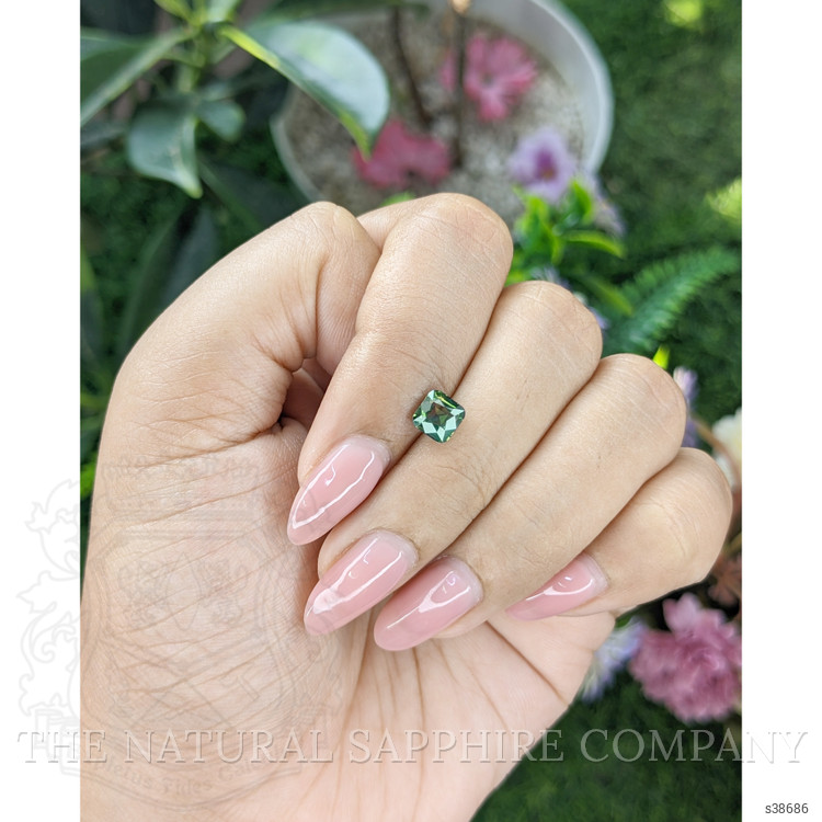 1.08 Ct. Bluish Green Sapphire from Madagascar