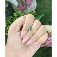 1.60 Ct. Bluish Green Sapphire from Madagascar Life Style