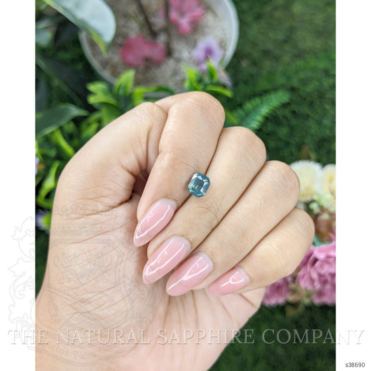 1.60 Ct. Bluish Green Sapphire from Madagascar