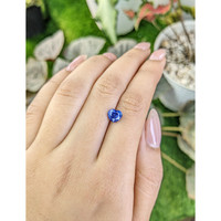1.66 Ct. Blue Sapphire from Ceylon (Sri Lanka) Life Style