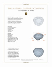 1.66 Ct. Blue Sapphire from Ceylon (Sri Lanka) 3 D Scan Report