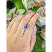 3.65 Ct. Blue Sapphire from Ceylon (Sri Lanka) Life Style