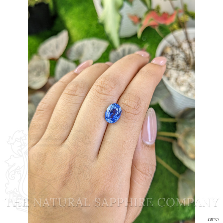 3.65 Ct. Blue Sapphire from Ceylon (Sri Lanka)