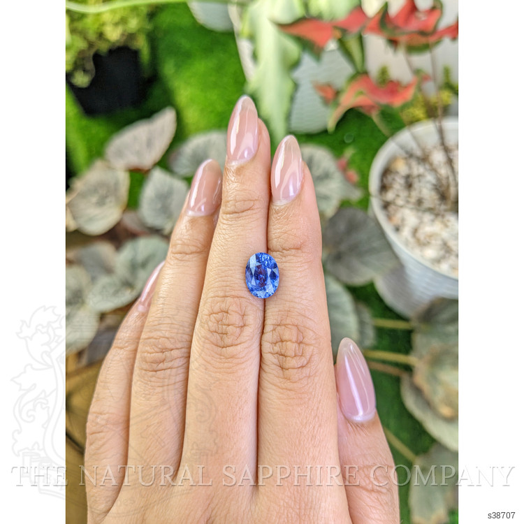 3.65 Ct. Blue Sapphire from Ceylon (Sri Lanka)