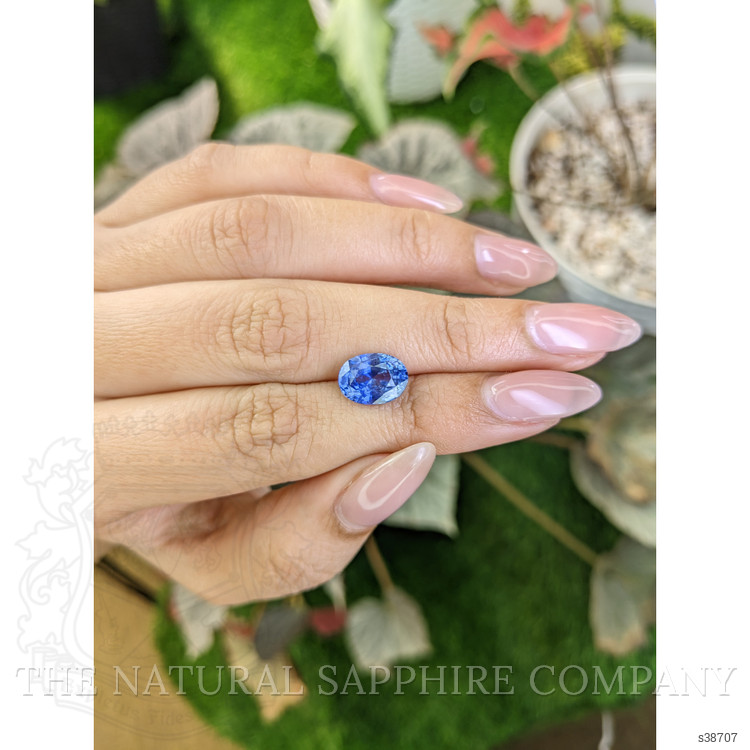3.65 Ct. Blue Sapphire from Ceylon (Sri Lanka)