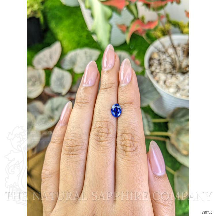 1.55 Ct. Blue Sapphire from Ceylon (Sri Lanka)