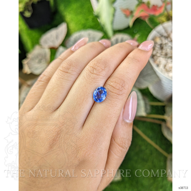 2.77 Ct. Blue Sapphire from Ceylon (Sri Lanka)