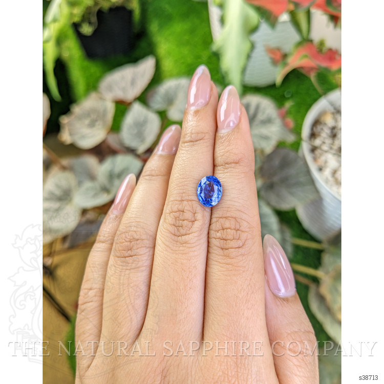 2.77 Ct. Blue Sapphire from Ceylon (Sri Lanka)