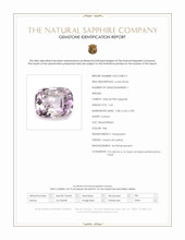 1.63 Ct. Pink Sapphire from Ceylon (Sri Lanka) Scan Report